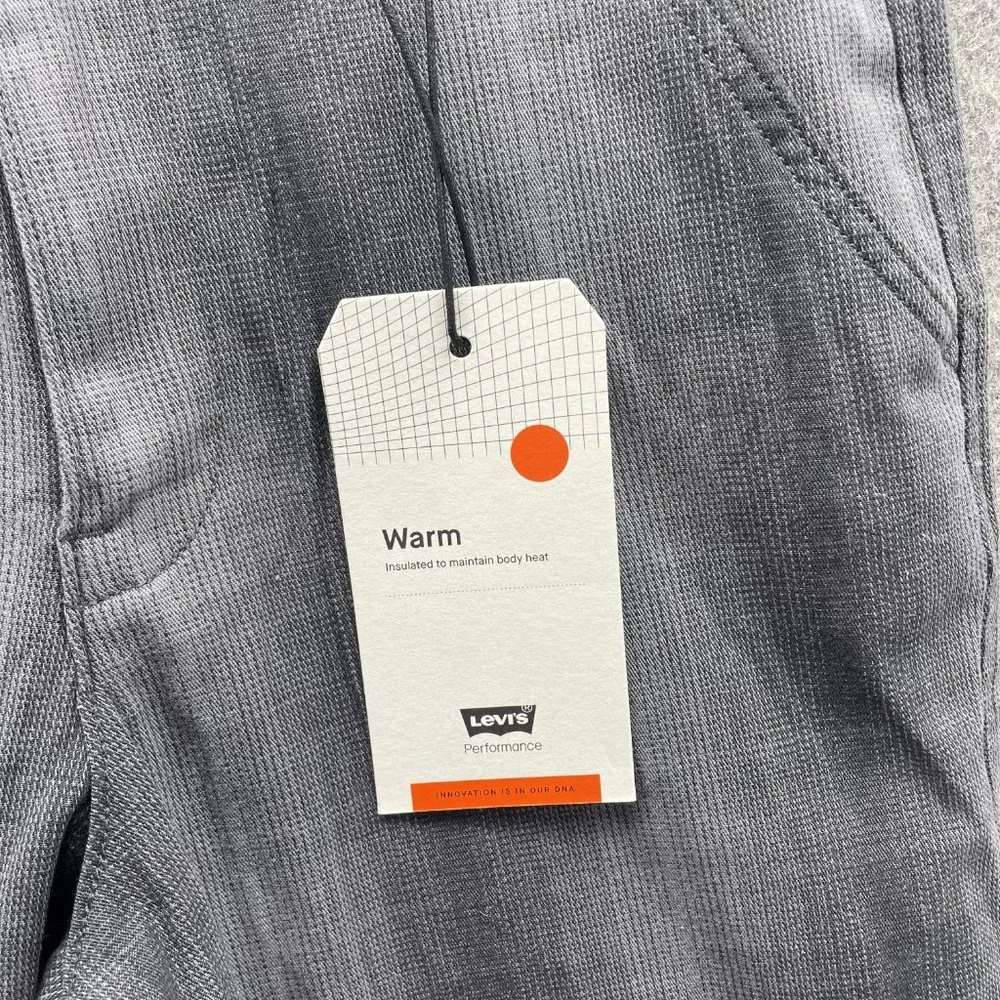 Levis XX Chino Pants Men Small Gray EZ Pants Outdoors Stretch Fit Plaid Straight - Picture 4 of 12